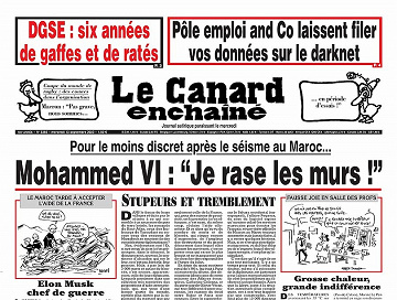 Le Canard Enchaîné Du Mercredi 13 Septembre 2023