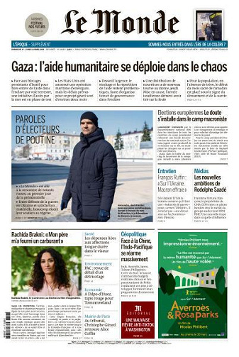 Le Monde du 17 Mars 2024