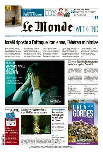 Le Monde du 20 Avril FRENCH PDF 2024