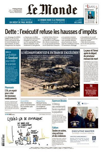 Le Monde du 29 Mars FRENCH Aucun 2024