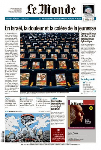 Le Monde du Mercredi 25 Octobre 2023