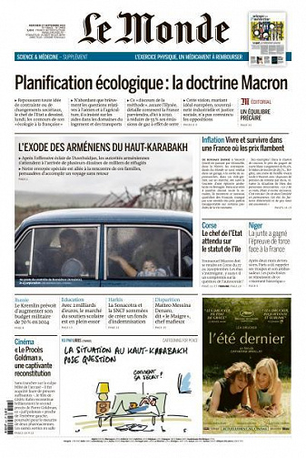 Le Monde du Mercredi 27 Septembre 2023